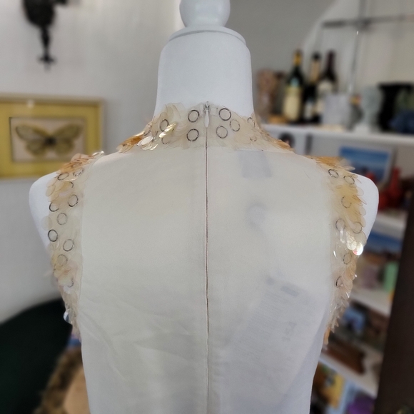 Sequin Pinko Dress with Real Metal Rings NWT Size 4 US / 40 IT - Picture 9 of 14